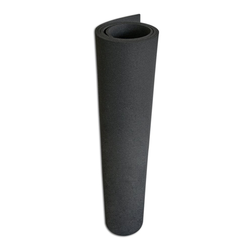 Rubber-Cal Recycled Rubber Flooring Roll - 1/4 in. x 4 ft. x 9 ft. - Black
