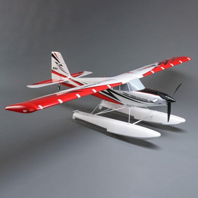 E-flite RC Airplane Turbo Timber Evolution 1.5m Smart BNF Basic Transmitter Battery and Charger Not Included Includes Floats EFL105250B