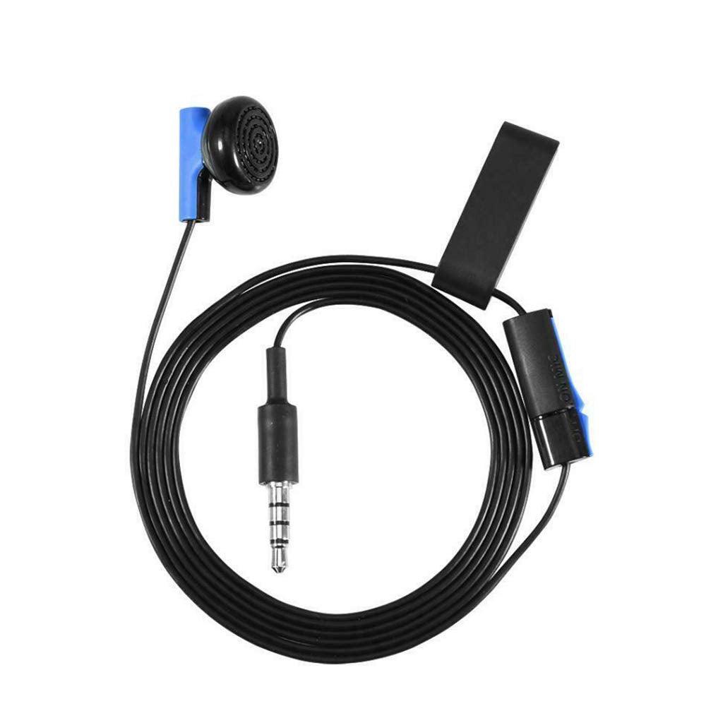 2 Pack Mono Chat Game Gaming Earbuds Earpiece earphones Headphones Headset with Mic Microphones for PS4 Playstation 4