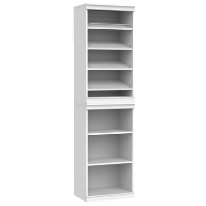 ClosetMaid Modular Shelf & Shoe Storage System Kit, 15.91" D x 80.35" H x 21.38" W, White