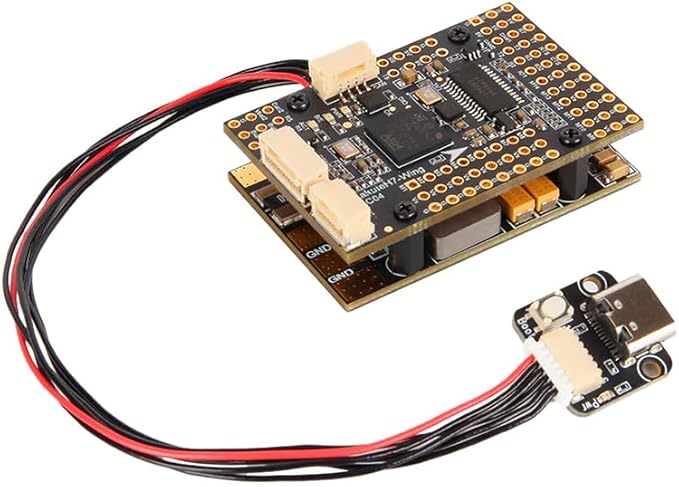 HolyBro Kakute H743 Wing INAV Ardupilot Flight Controller Advanced 3-8S LiPo Compatible Dual Firmware Support for RC Airplane Fixed-Wing Drones &amp DIY Projects (With Pin Header Professional Grad