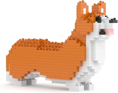 JEKCA Welsh Corgi Mini 01S | Mini Dog Plastic Building Blocks | Age 14+