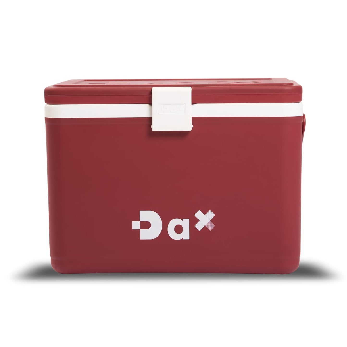 DA 12/26 Quart Small Portable Hard Cooler Ice Chest with Carry Handle, Keep Cool Up to 72 Hours, Lightweight Insulated Cooler for Lunch, Picnics, Camping, Travel (26QT Burgundy)