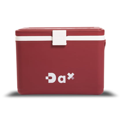 DA 12/26 Quart Small Portable Hard Cooler Ice Chest with Carry Handle, Keep Cool Up to 72 Hours, Lightweight Insulated Cooler for Lunch, Picnics, Camping, Travel (26QT Burgundy)