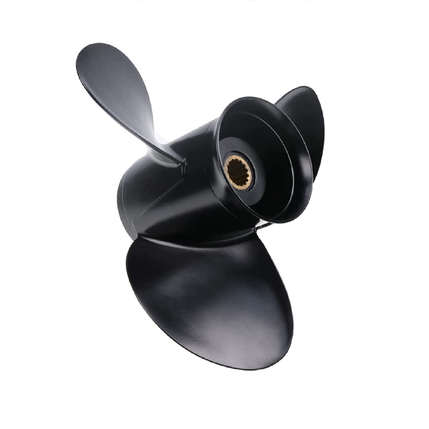 MARKGOO Propeller 14x13 Pitch RH 15 Spline Tooth with Flo-Torq II Hub Kit for Mercury Black Max Outboard 40 50 60 70 75 80 90 100 115 125 140 HP Boat Motor Engine Parts Aluminum Prop 48-77340A45