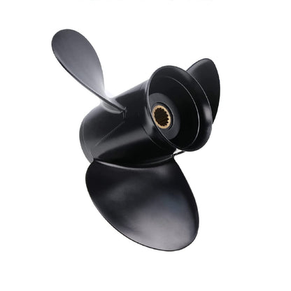 MARKGOO Propeller 14x13 Pitch RH 15 Spline Tooth with Flo-Torq II Hub Kit for Mercury Black Max Outboard 40 50 60 70 75 80 90 100 115 125 140 HP Boat Motor Engine Parts Aluminum Prop 48-77340A45