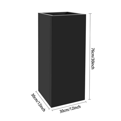 YSLoccbac Metal Planter Box 30x12x12in Tall, Rectangular Planter with Removable Insert Shelf, Outdoor Patio Garden Container for Flowers Vegetables Herbs, Steel Raised Bed
