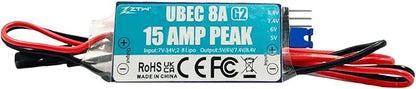 ZTW UBEC Current 15A Peak Continuous 8A 8.4V 6.0V 5.5V 5.0V Adjustable for The Rc Airplane Helicopter and OPTO ESC