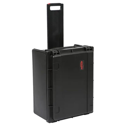 SKB Studio Flyer Rack Case 4U - Durable Mobile Studio Solution with Injection Molded Shell, TSA Locks, and Wheels for Musicians, DJs, and Producers - Securely Transport and Protect Your Gear