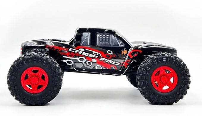 Helidirect HobbyPlus 1/18 RC Crawler - CR-18P PRO Brushless Juice Up Edition RTR w HBW Electronics 2.4GHz 4CH TX - Remote Control Crawler RC Rock 1/18 Full Lock 4WD Off-Road for Adults - Red