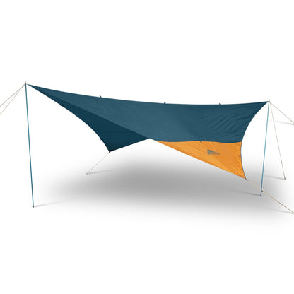 Kelty Noah’s Tarp Sun Shelter and Multi-Use Awning Rainfly, Portable Canopy UV Protection, Waterproof + Durable, 3 Sizes for Customized Pitch (16ft)