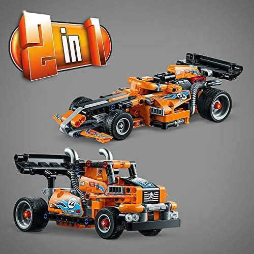 LEGO Technic Race Truck 42104 Pull-Back Model Truck Building Kit New 2020 (227 Pieces)