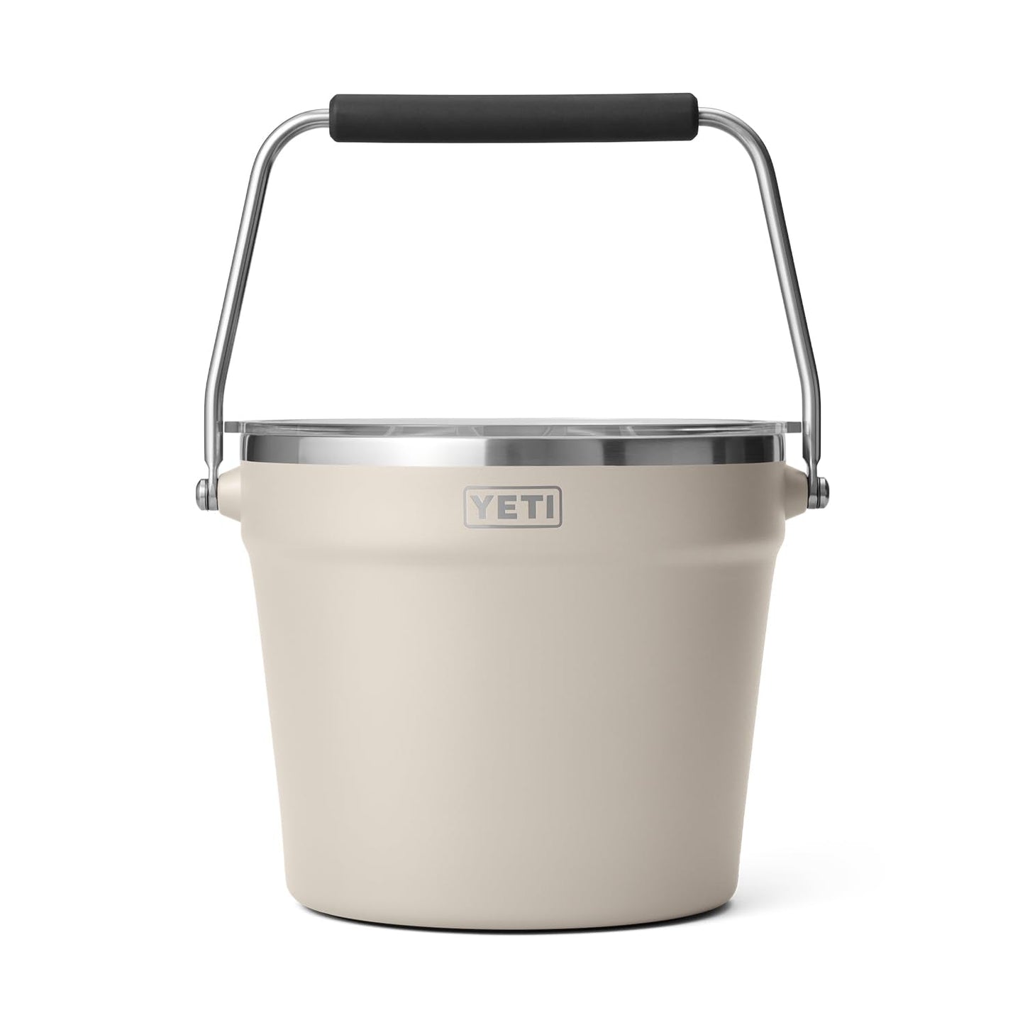 YETI Rambler Beverage Bucket, Double-Wall Vacuum Insulated Ice Bucket with Lid, Cape Taupe