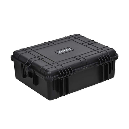 MEIJIA Portable Waterproof Protective Hard Case, Camera Case with Customizable Fit Foam Inserted,Fit Use of Drones,Camera,Equipments, Elegant Black (24.25"X19.43"X8.68")