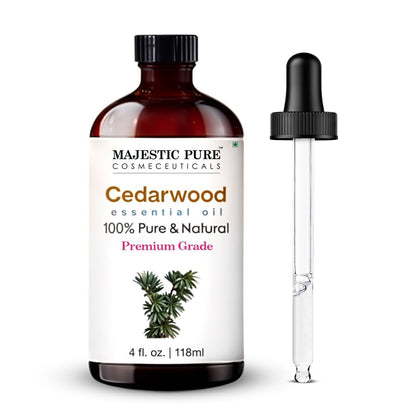 Majestic Pure Lavender Essential Oil with Glass Dropper - Huge 4 Fl Oz - 100% Pure and Natural Lavender Oil - Premium Grade Essential Oils for Diffuser, Aromatherapy, Soap and Candle Making