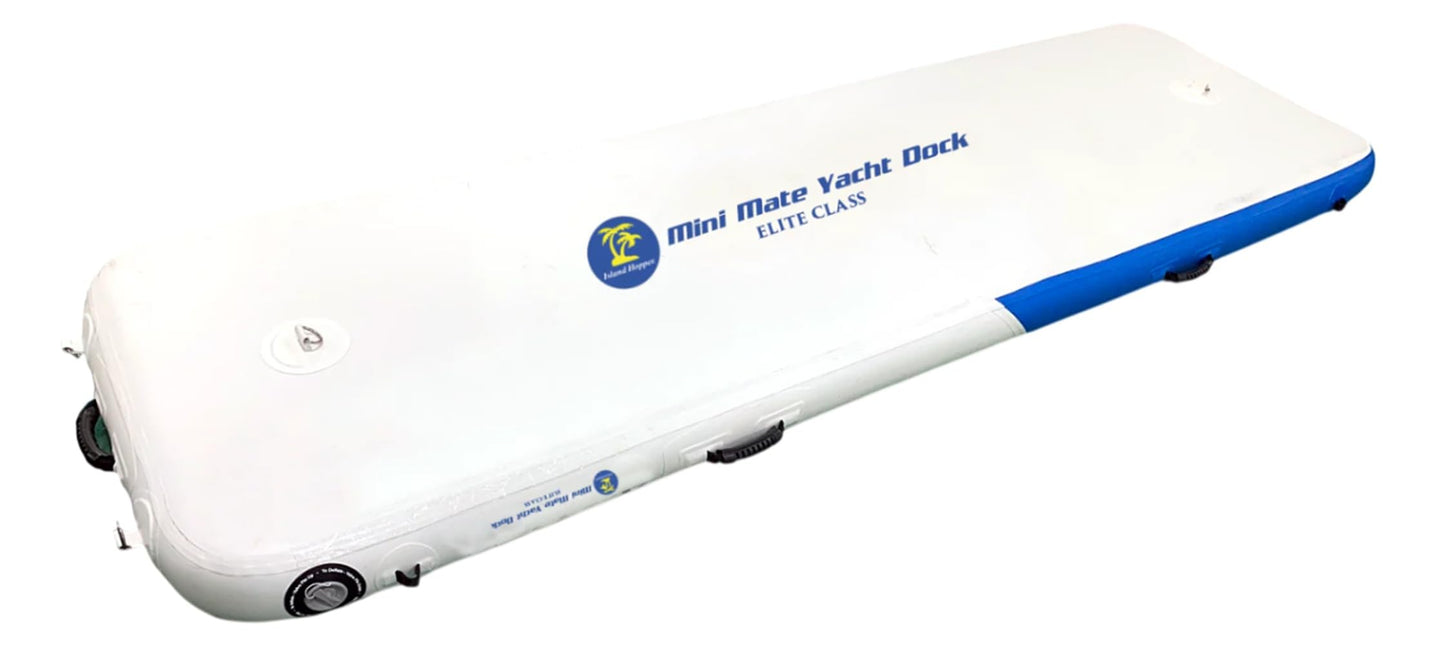 Island Hopper Mini Mate Yacht Dock 10' x 3' Inflatable Water Platform Dock & Boarding Boat Platform