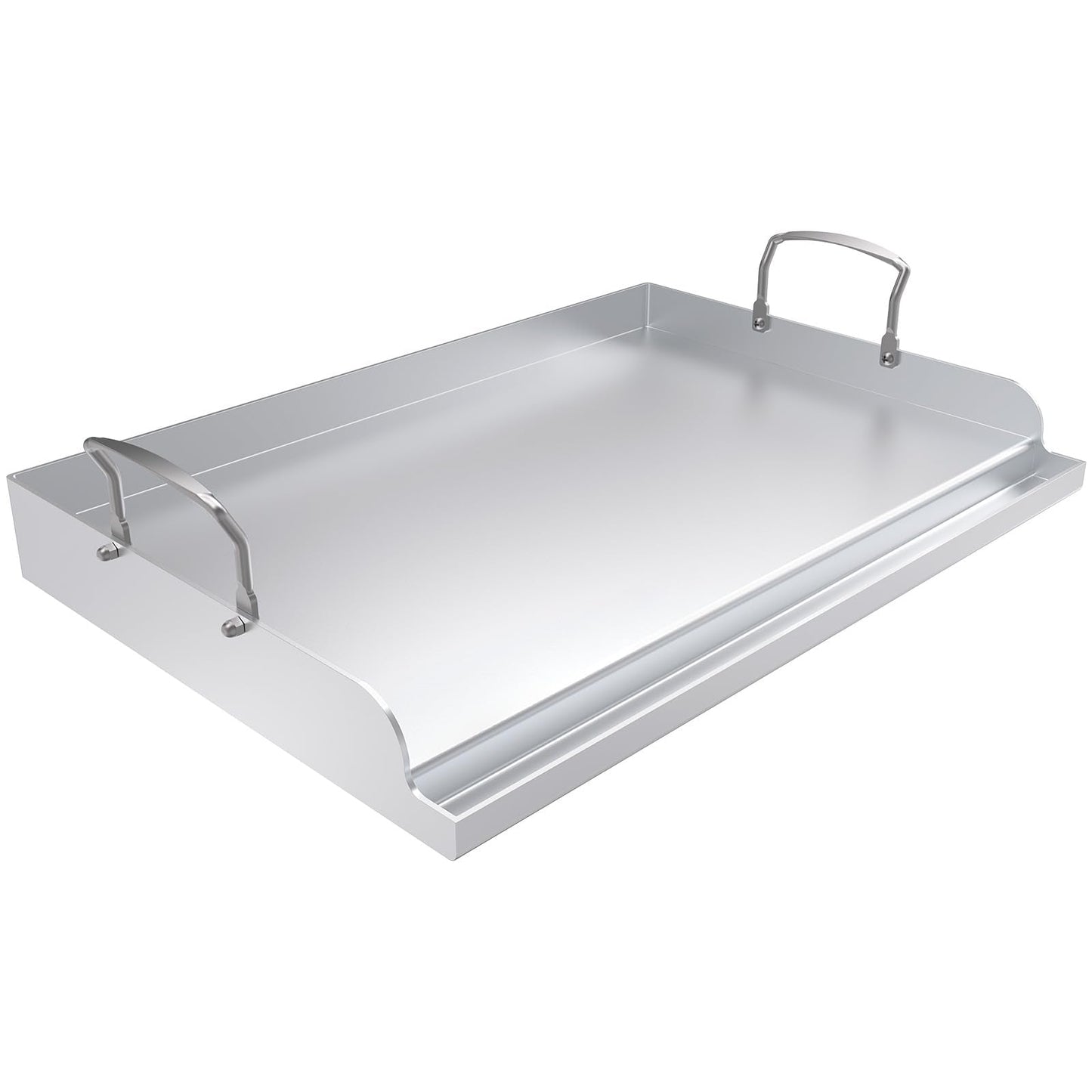 Universal Stainless Steel Cooking Griddle, Nonstick Flat Top Plate Insert for Gas Top Stove and Charcoal Grills, Tailgating, Camping and Parties, 23" x 16" Plancha Para Cocinar