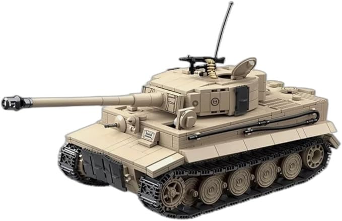 General Jim's WW2 Tiger I Heavy Tank - Authentic Replica Building Blocks Set (1361 Pieces)