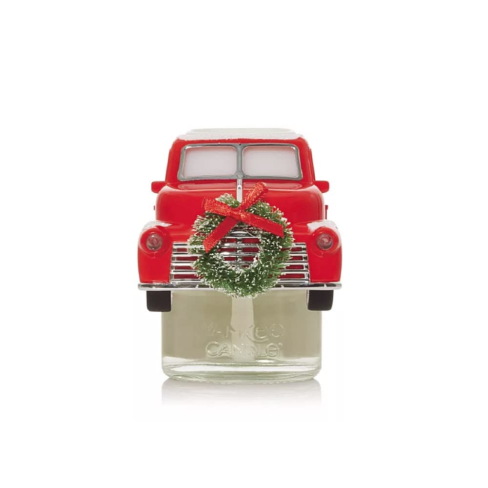 Yankee Candle ScentPlug Diffuser Warmer for Plug in Air Fresheners, Fragrance Warmer with Light Sensor, Holiday Truck Design (Pack of 1)