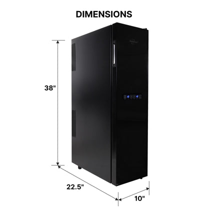 Koolatron Urban Series 18 Bottle Slim Dual Zone Wine Cooler, Thermoelectric Wine Fridge, Freestanding Wine Refrigerator for Home Bar, Kitchen, Apartment, Condo, Cottage