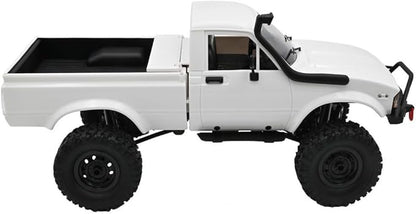 C24-1 RC Rock Crawler RC Truck 4x4 1/16 Scale RC Crawler Off Road Remote Control Pickup 2.4G All Terrain RTR with Proportional Throttle Steering Led Light Adult