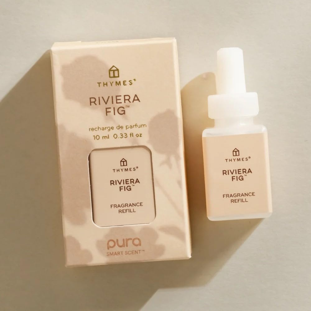 Thymes Pura Refills – 2 Pack of Oil Diffuser Scents – Long-Lasting Pura Diffuser Refills – Premium Home Fragrance – Notes Siberian Fir Needles, Cedarwood & Sandalwood (Frasier Fir, Pack of 2)