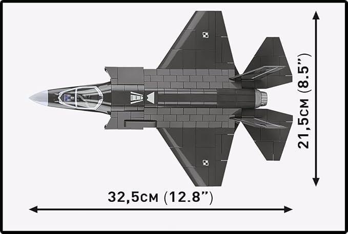 COBI Armed Forces F-35A Lightning II HUSARZ Building Set 605 Pieces