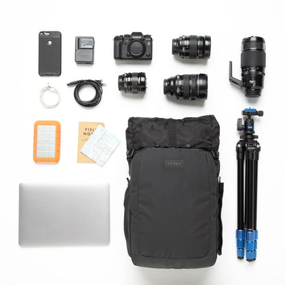 Tenba Fulton v2 14L All Weather Backpack for Mirrorless and DSLR cameras and lenses – Black/Black Camo (637-735)
