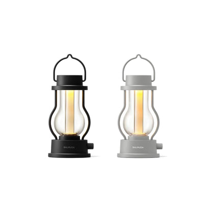 BALMUDA Combo Pack The Lantern Black & Gray | Rechargeable LED Lantern | 3 Light Modes: Candle, Amber, & Warm White | Battery Operated