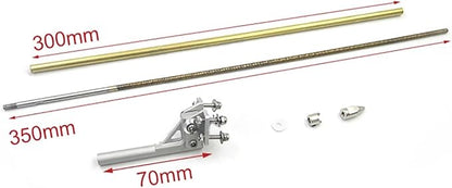 RC Boat 4mm 350mm Flexible Shaft CW CCW Drive Cable Shaft Strut Mount 36mm Propeller for RC Boat Speed Mono V Oval Catamaran(Right Hand)