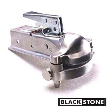 Blackstone Alarm Stainless Steel Heavy Duty Trailer Coupler Hitch Lock 130 db Alarm