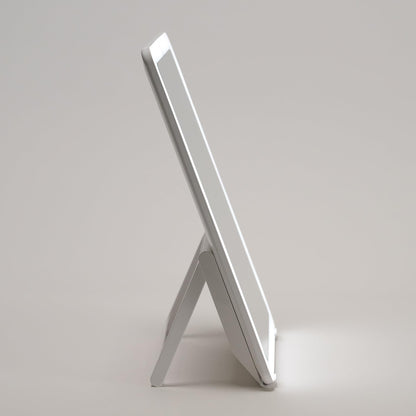 Ilios Lighting Rechargeable LED Portable Vanity Mirror — Simulates Daylight by 98%, 3 Color Modes, 5 Dimming Levels, Up to 125-Min Battery, USB-C, Touch Control, Adjustable Stand, Travel Makeup Mirror