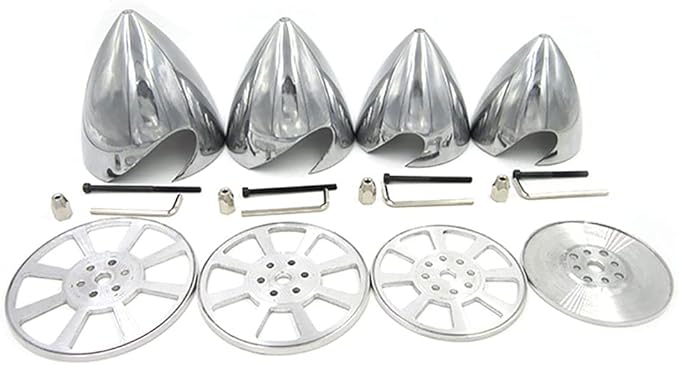 Metal Propeller Spinner Dia 70mm-127mm CNC Plane Spinner for DLE Gasoline Engine DLE20 DLE30 DLE55 DLE111 DLE222 RC Airplane (3.75 inch(95MM))