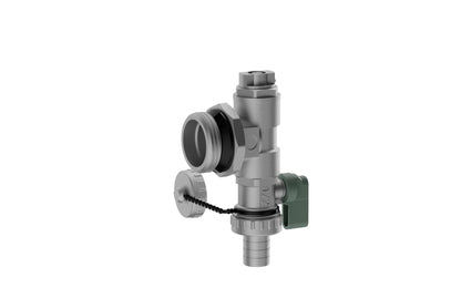 6 Loop Stainment Steel Manifold for Radiant Heat with Flow Meters, 1/2" Inch Compression Fittings, for Hydronic Infloor Heating System