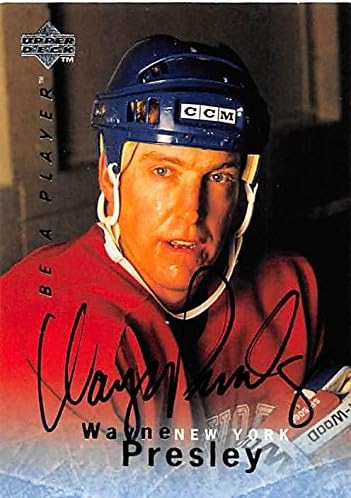 Sports Memorabilia Autograph Warehouse 248990 Wayne Presley Autographed Hockey Card - New York Islanders 1996 Upper Deck BAP - No. S45