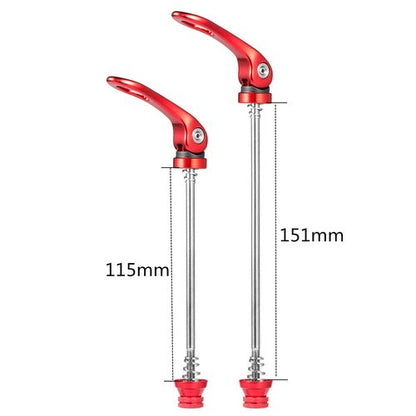 Chooee Quick Release Skewers Front & Rear Set for Mountain Bike,red