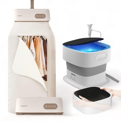Foldable Washing Machine & Portable Clothes Dryer for Laundry, Baby Clothes, Underwear, Socks