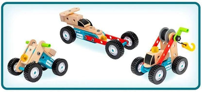 BRIO Builder Pullback Construction Set - Learning Building and Educational Toys for 3 Year Olds and Up