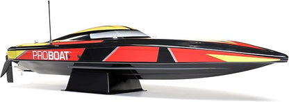 Pro Boat Sonicwake V2 36 Self-Righting Brushless RC Boat Deep-V RTR Batteries and Charger Not Inccuded Black PRB08032V2T1