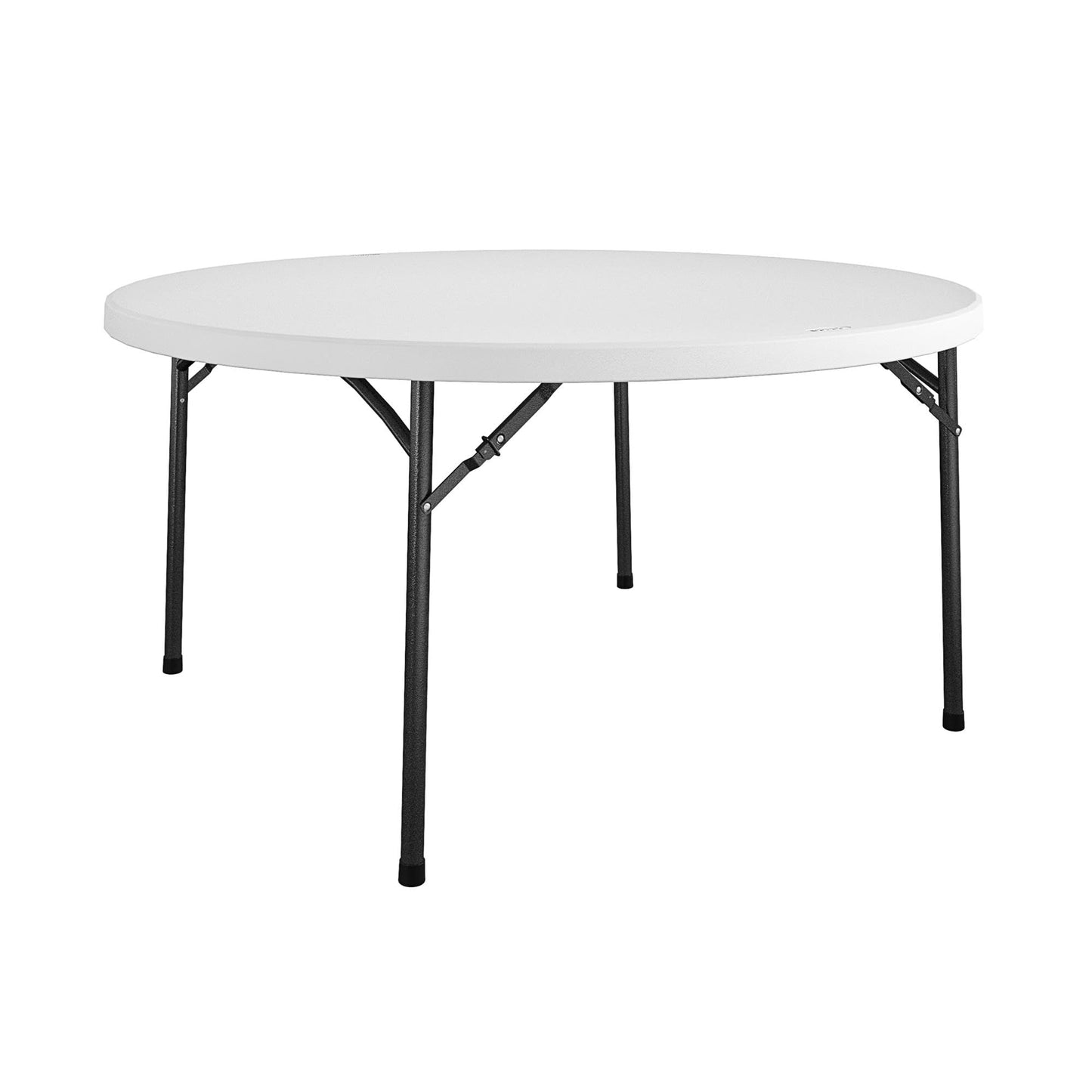COSCO Commercial 5' (60") Round Blow Mold Table, White