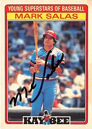 Sports Memorabilia Autograph Warehouse 247001 Mark Salas Autographed Baseball Card - Minnesota Twins 1986 Kaybee Young Superstars - No. 28