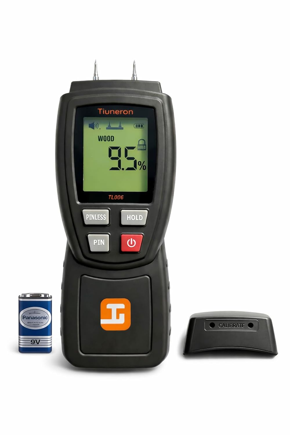 Skiennix Dual Mode Moisture Meter - 2-in-1 Pin & Pinless Detector with Backlight & Buzzer | Ideal for Wood, Drywall & Masonry