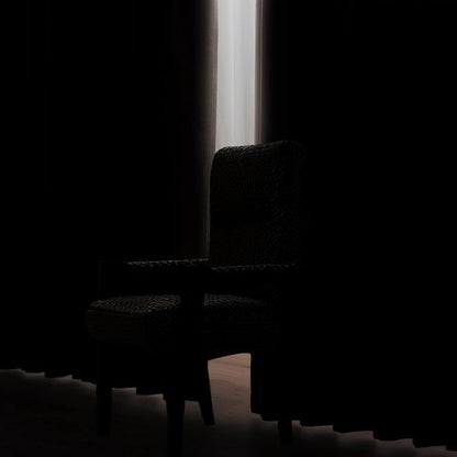 EMEMA Ivory White Linen Blackout Curtains - Thermal Insulated 100% Room Darkening Drapes | 42 x 63 Inch, 2 Panels for Luxury Bedroom & Living Room Decor