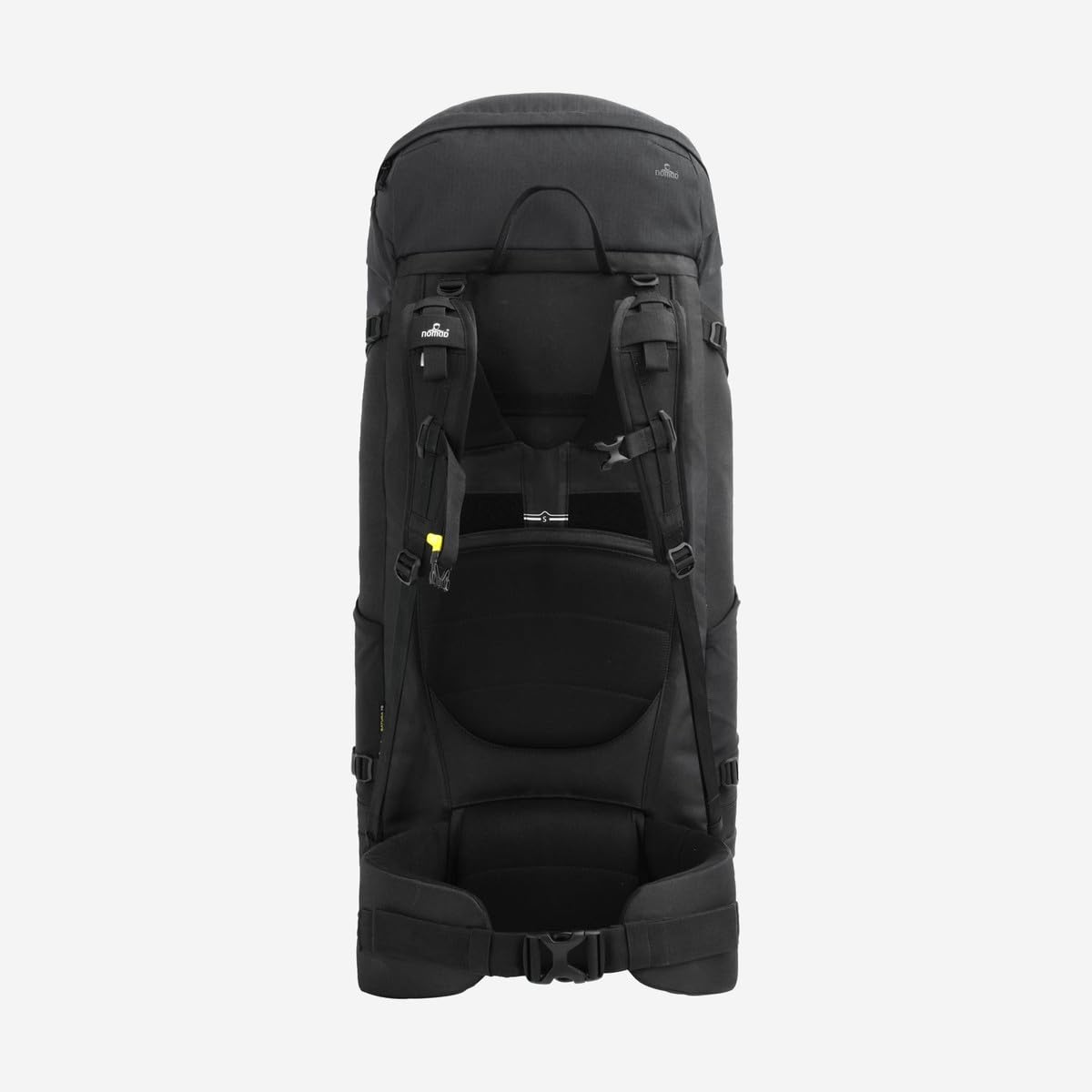 NOMAD Batura Backpack - Premium 70L Pack with Rain Cover Included | Lightweight Rucksack for Traveling, Hiking, Camping, Outdoor Sports (Black)