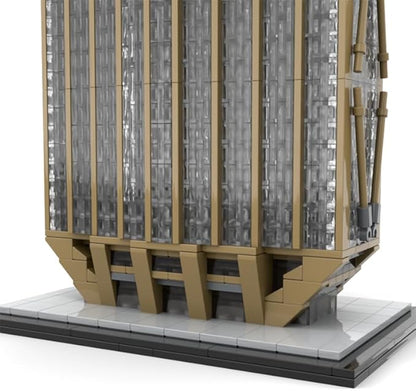 270 Park Avenue New York Landmark Building Block Set - 1:800 Scale Architecture Home Decor Kits Gifts for Adults and Teens(3180 Pcs)