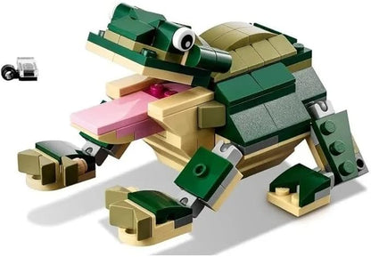 Lego Creator 3-in-1 Crocodile 31121 Building Toy Featuring Wild Animal Toys (454 Pieces)