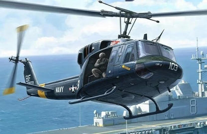 Model Assembled Aircraft Model Kit KH80158 US UH-1N Huey Helicopter 1/48
