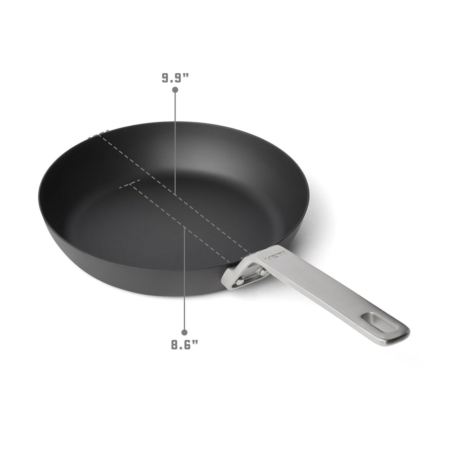YETI Carbon Steel Skillet 10" - Pre-Seasoned Nonstick, Rust-Resistant, Use on Stovetop, Oven, Grill, or Campfire