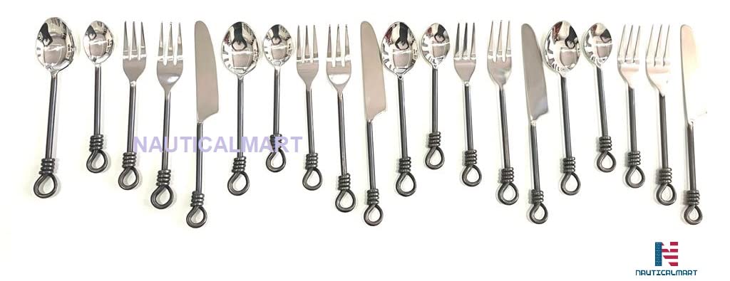 Twist and Shout Stainless Steel Flatware Set Service for Persion (4 Set)