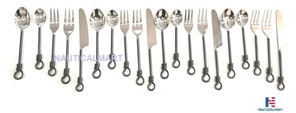 Twist and Shout Stainless Steel Flatware Set Service for Persion (4 Set)